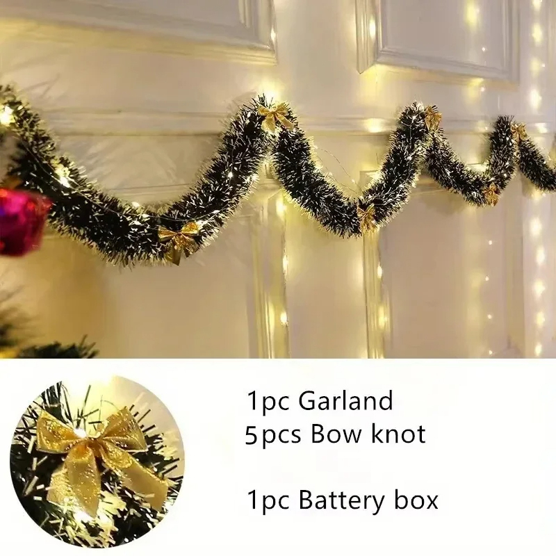 Tinsel Garland Decoration - Guirlande de Noël lumineuse à LED