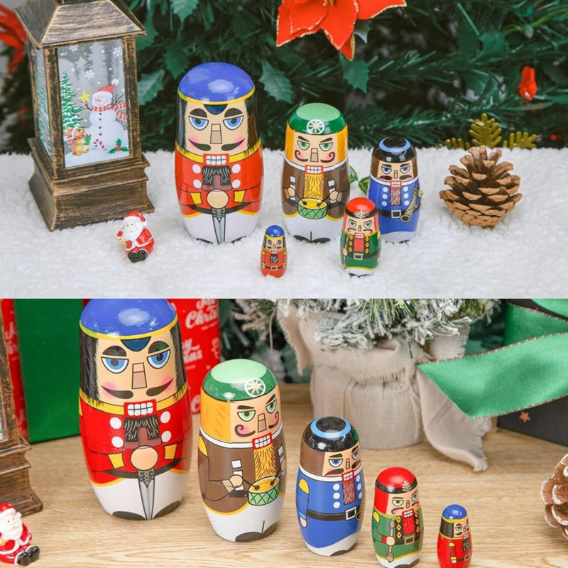 5 pièces poupées gigognes cass - Nutcracker Figurine avis et prix