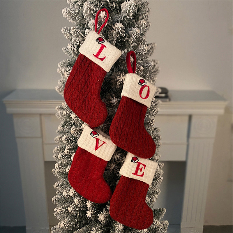 Chaussettes de noël tricot flo - Christmas Stocking Hanging avis et prix