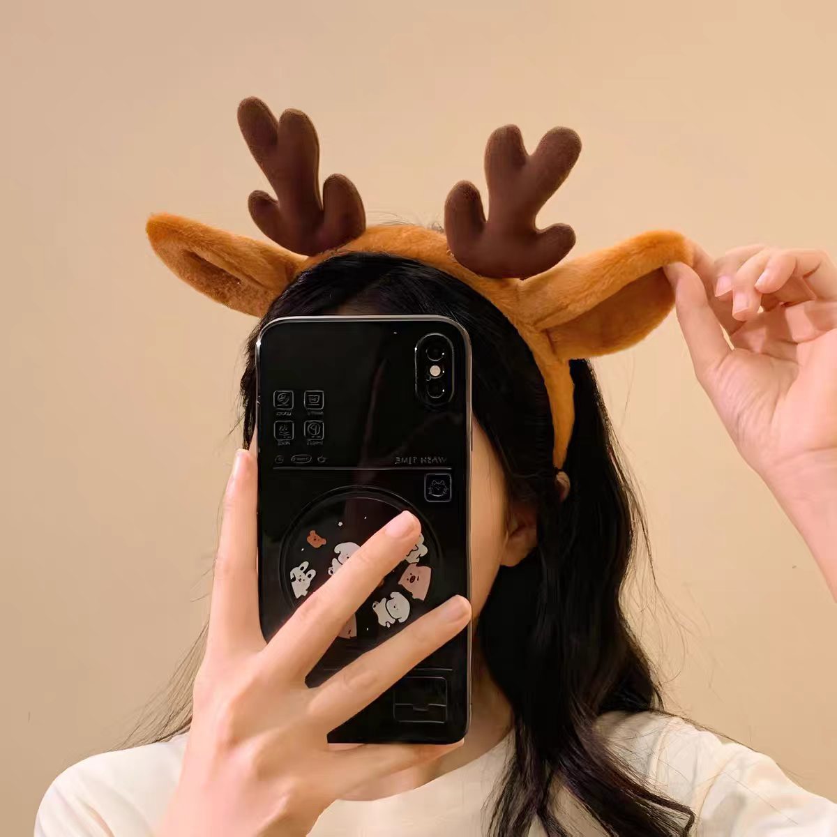Serre-tête de Noël Flocon de N - Reindeer Antlers Headband avis et prix