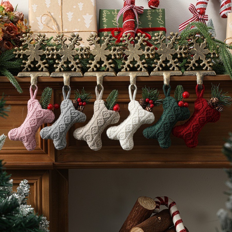 Ornement de Noël en forme d'os - Christmas Stocking Hanging avis et prix