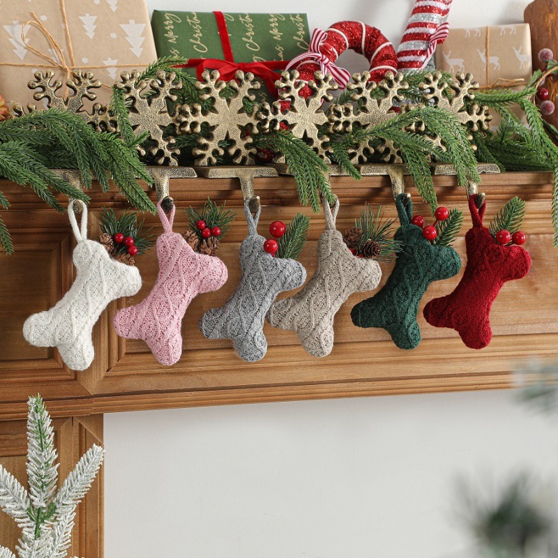 Ornement de Noël en forme d'os - Christmas Stocking Hanging avis et prix