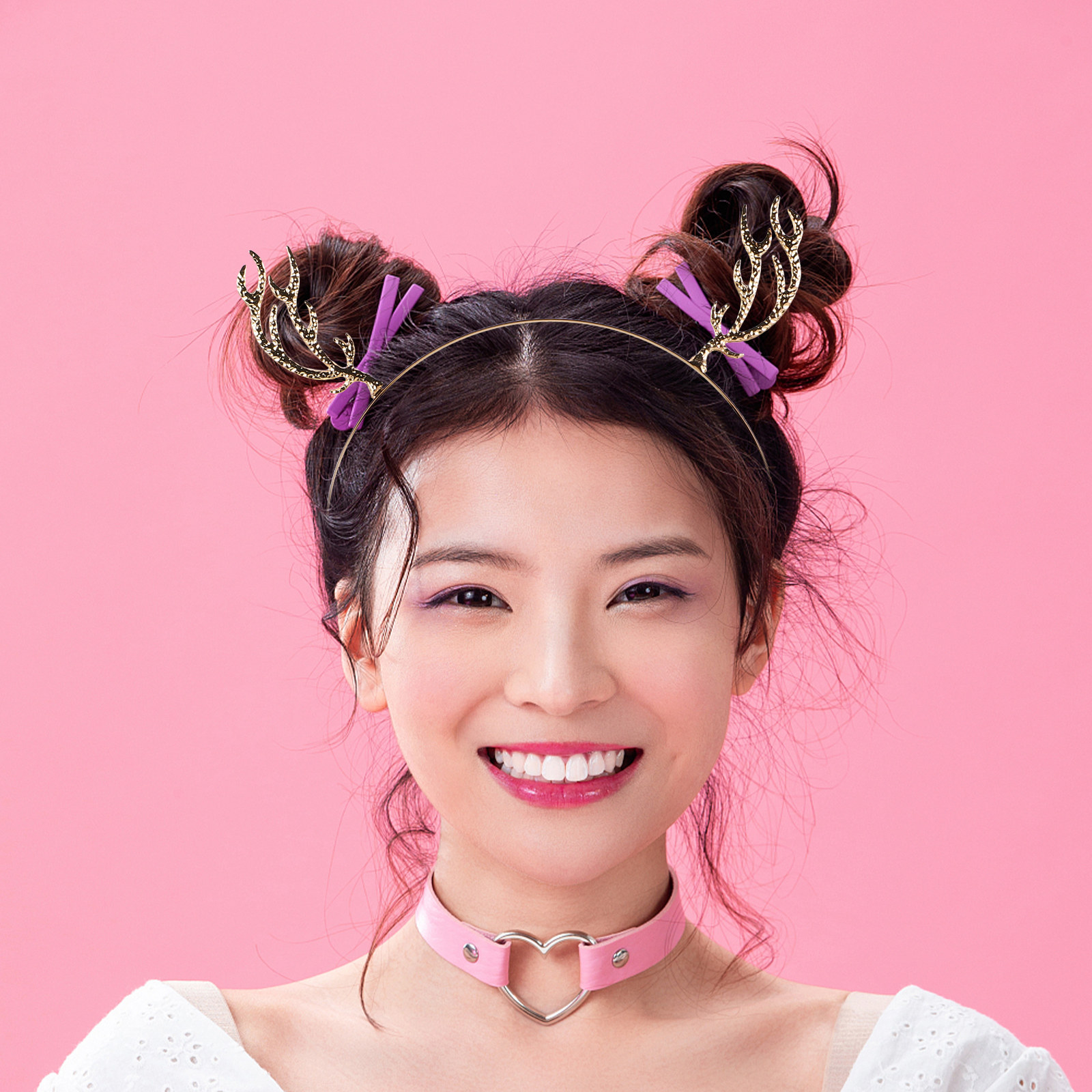 Serre-tête en métal et strass, - Reindeer Antlers Headband avis et prix