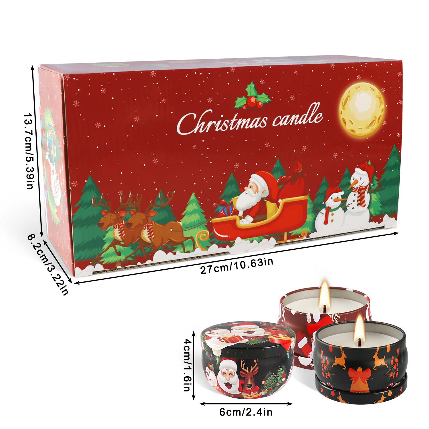 Ensemble de 16 bougies parfumé - Holiday Candle Set avis et prix